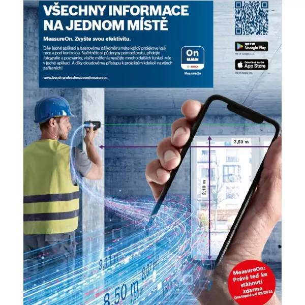 Laserový dálkoměr Bosch GLM 50-27 CG 0601072U01