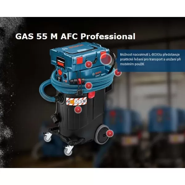 Vysavač na suché a mokré vysávání BOSCH GAS 55 M AFC Professional