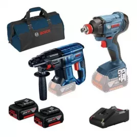 Aku set Bosch GBH 180 LI + GWS 180 LI + GSR 18V-50 + 2x4,0 Ah, nabíjačka, taška 0615990M30