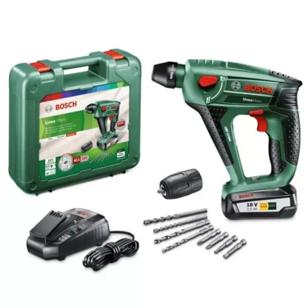 Aku vrtací kladivo 18V 2,5Ah Bosch Uneo Maxx 0.603.952.30F