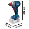Aku kombinovaná sada 18V 2x2,0Ah GDX 18V-285 + GSR 185-LI + 2× 2,0 Ah + GAL 18V-20 Bosch 06019N2123
