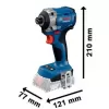 Aku kombinovaná sada 18V 2x2,0Ah GDR 18V-215 + GSR 185-LI + 2× 2,0 AH + GAL 18V-20 + pouzdro Bosch 06019N2023