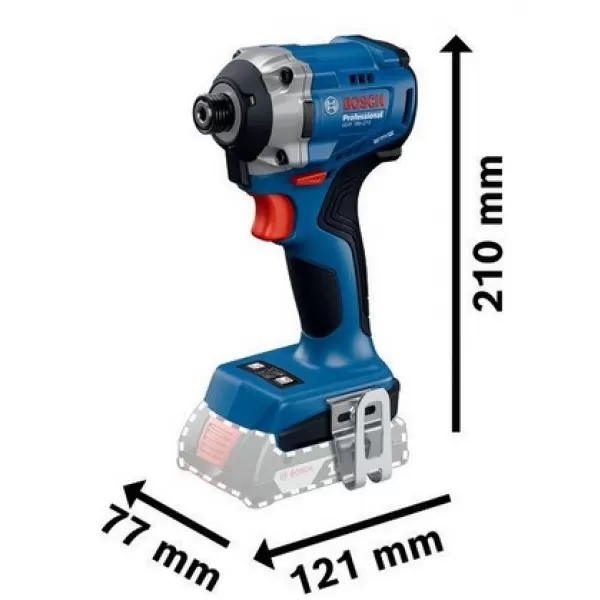 Aku kombinovaná sada 18V 2x2,0Ah GDR 18V-215 + GSR 185-LI + 2× 2,0 AH + GAL 18V-20 + pouzdro Bosch 06019N2023