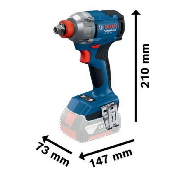 Aku rázový utahovák 18V 2x4,0Ah Bosch GDX 18V-285 06019N2102