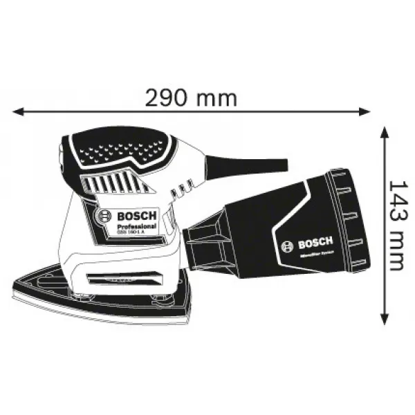 Vibrační bruska Bosch GSS 160 Multi Professional 0.601.2A2.300