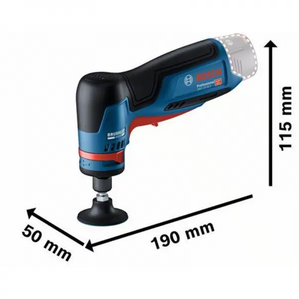 Aku bruska 12V bez aku Bosch GWG 12V-50 S 06013A7000