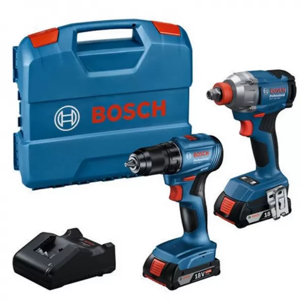 Aku kombinovaná sada 18V 2x2,0Ah GDX 18V-285 + GSR 185-LI + 2× 2,0 Ah + GAL 18V-20 Bosch 06019N2123