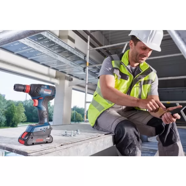 Aku rázový utahovák 18V 2x5,0 Bosch GDX 18V-200 C 0.601.9G4.201