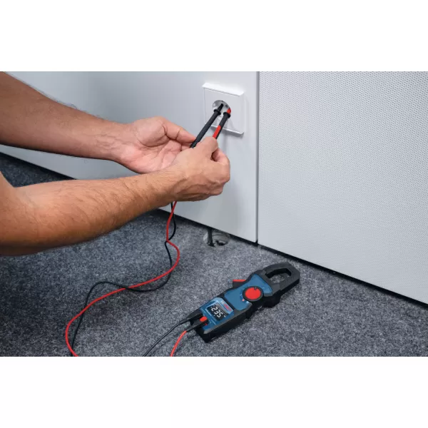 Klešťový ampérmetr GMC 600-15 + MH 1 Bosch 0601077601