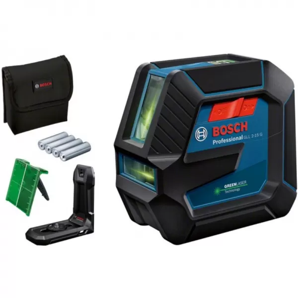 Křížový laser BOSCH GLL 2-15 G zelený (IP64) 0 601 063 W00