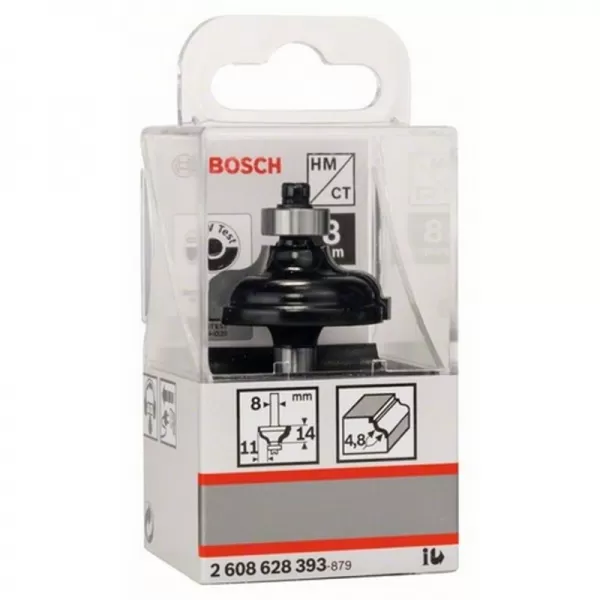 Profilová fréza A 8 mm, R1 4,8 mm, B 11 mm, L 14,3 mm, G 57 mm Bosch