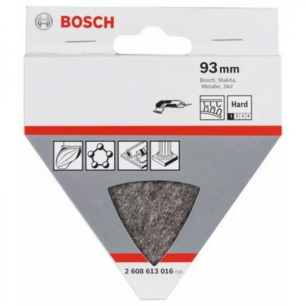Lešticí plst’ tvrdá, 93 mm Bosch 2608613016