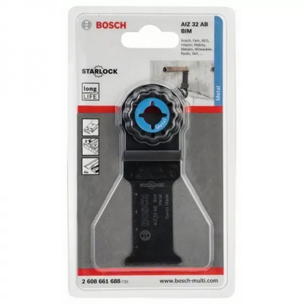 BIM ponorný pilový list AIZ 32 AB Metal 32 x 50 mm Bosch 2608661905