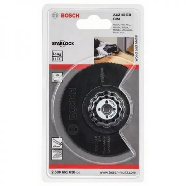 BIM segmentový pilový kotouč ACZ 85 EB Wood and Metal 85 mm Bosch 2608661636