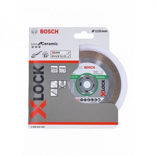 Diamantový dělicí kotouč Best for Ceramic 110mm X-LOCK 2608615162