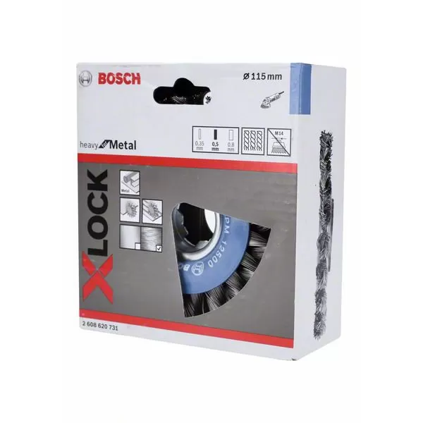 Kotoučový kartáč Heavy for Metal 125mm Bosch X-LOCK 2608620731