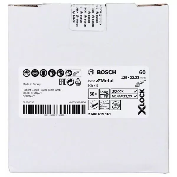 Fíbrový kotouč Best for Metal 125mm Bosch X-LOCK 2608619161