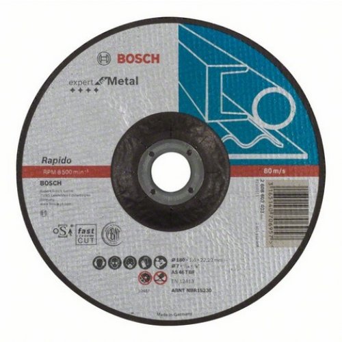 Dělicí kotouč profilovaný Expert for Metal AS 30 S BF, 115 mm, 3,0 mm Bosch 2608603401