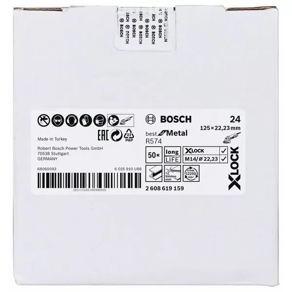 Fíbrový kotouč Best for Metal 125mm Bosch X-LOCK 2608619159