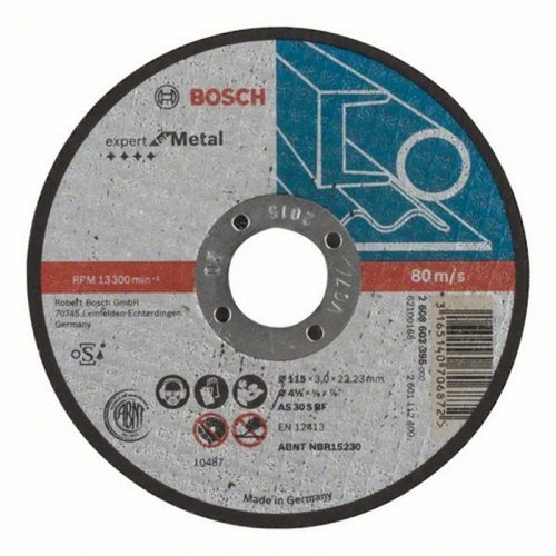 Dělicí kotouč rovný Expert for Metal AS 60 T BF, 115 mm, 1,0 mm Bosch 2608603394