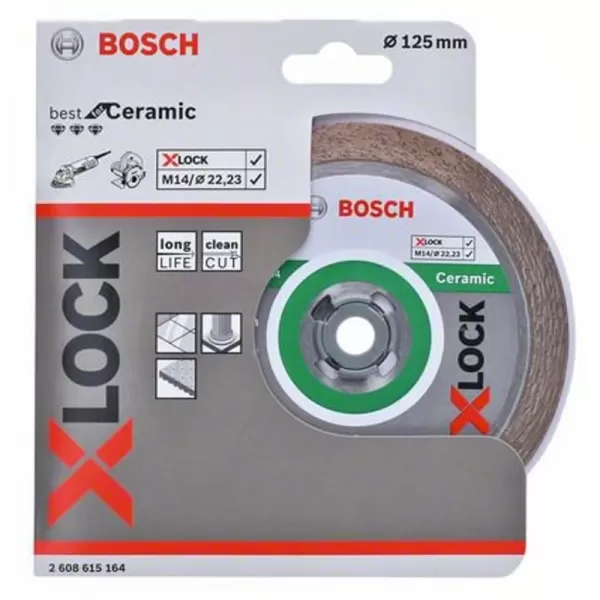 Diamantový dělicí kotouč Best for Ceramic 125mm X-LOCK 2608615164