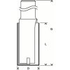 Drážkovací fréza Bosch 12 mm, D1 20 mm, L 40 mm, G 81 mm 2608628468