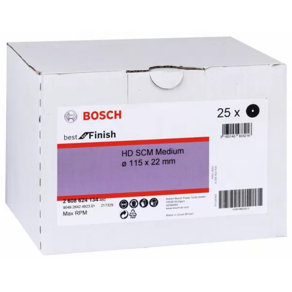Rounový kotouč SCM EXPERT N477 pro úhlové brusky 115 × 22 mm, Medium Bosch 2608901266