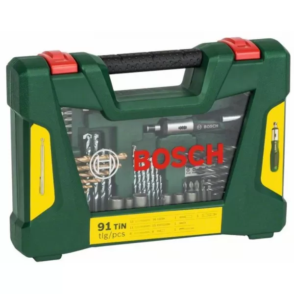 91 dílný TiN set šroubovacích bitů a vrtáků Bosch 2607017195