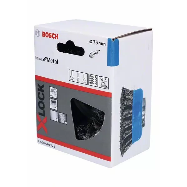 Hrncový kartáč Heavy for Metal 125mm Bosch X-LOCK 2608620726