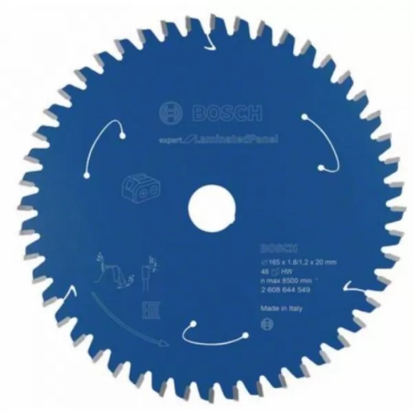 Pilový kotouč 165×1,8/1,2×20 T48 Expert for Laminated Panel Bosch 2608644549