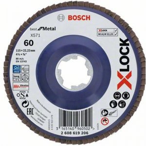 Lamelový kotouč X-LOCK X571 Best for Metal 115mm, G 60 Bosch 2608619206