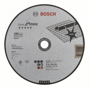 Dělicí kotouč rovný na nerez Best for Inox Rapido A 60 W INOX BF, 115 mm, 0,8 mm Bosch 2608603486