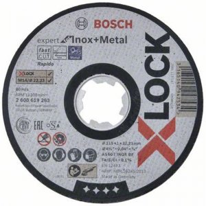 Řezný kotouč na kov Expert for Inox and Metal 115mm Bosch X-LOCK 2608619263