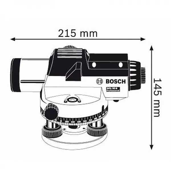Optický nivelační přístroj Bosch GOL 20 G Professional 0 601 068 401