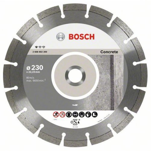 Diamantový dělicí kotouč Standard for Concrete 230 x 22,23 x 2,3 x 10 mm Bosch 2608602200