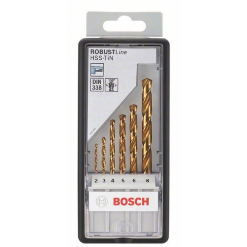 Sada vrtáků do kovu Robust Line HSS-TiN, 6dílná, 135° Bosch 2607010530