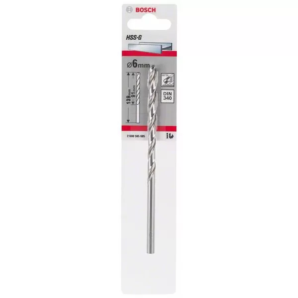 Vrták do kovu HSS-G, DIN 340 7 x 102 x 156 mm Bosch 2608595687