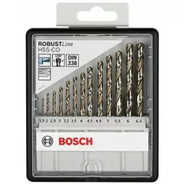Sada vrtáků do kovu Robust Line HSS-Co, 13dílná 1,5; 2; 2,5; 3; 3,2; 3,5; 4; 4,5; 4,8; 5; 5,5; 6; 6,5 mm Bosch 2607019926
