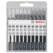 10dílná sada pilových plátků pro kmitací pily Bosch Basic for Wood T 119