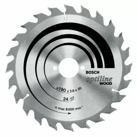 Pilový kotouč Optiline Wood 190 x 30 x 2,6 mm, 36 Bosch 2608640616