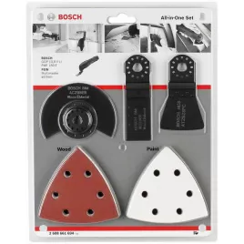 13dílná univerzální sada Bosch ACZ 85 EB (1x); AIZ 28 EB (1x); ATZ 52 SFC (1x); brusný papír Red Wood-top (5x); brusný papír Whi