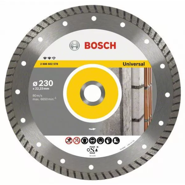 Diamantový dělicí kotouč Expert for Universal Turbo 150 x 22,23 x 2,2 x 12 mm Bosch 2608602576