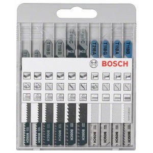 10dílná sada pilových plátků pro kmitací pily Bosch Basic for Metal and Wood T 119