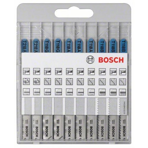 10dílná sada pilových plátků pro kmitací pily Bosch Basic for Metal