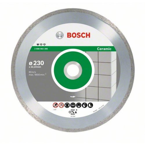 Diamantový dělicí kotouč Standard for Ceramic 180 x 22,23 x 1,6 x 7 mm Bosch 2608602204