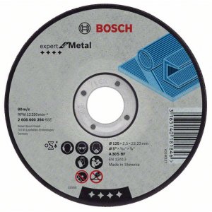 Řezný kotouč rovný na kov Expert for Metal A 30 S BF, 180 mm, 22,23 mm, 3 mm Bosch 2608600321