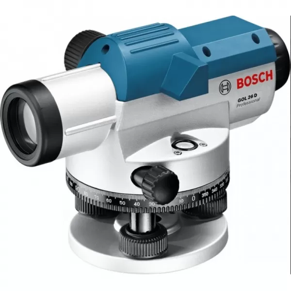 Optický nivelační přístroj Bosch GOL 26 D Professional + stativ BT 160 + nivelační lať GR 500 0 615 994 00E