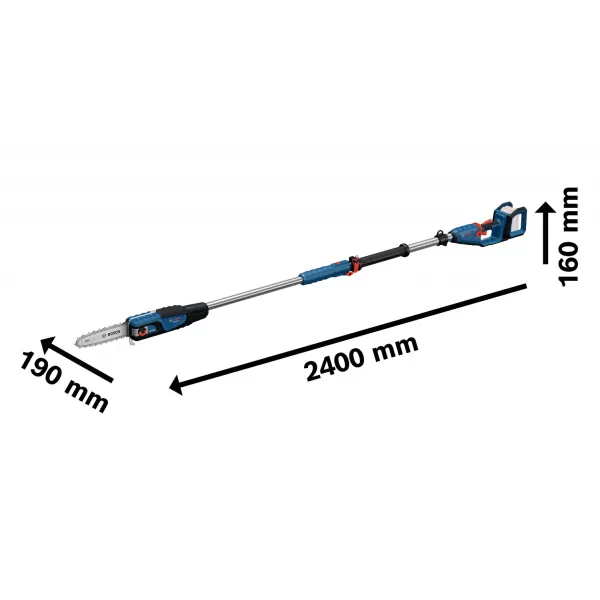 Aku řetězová pila bez aku 18V GKE 18V-25 TP Bosch 06008D6000