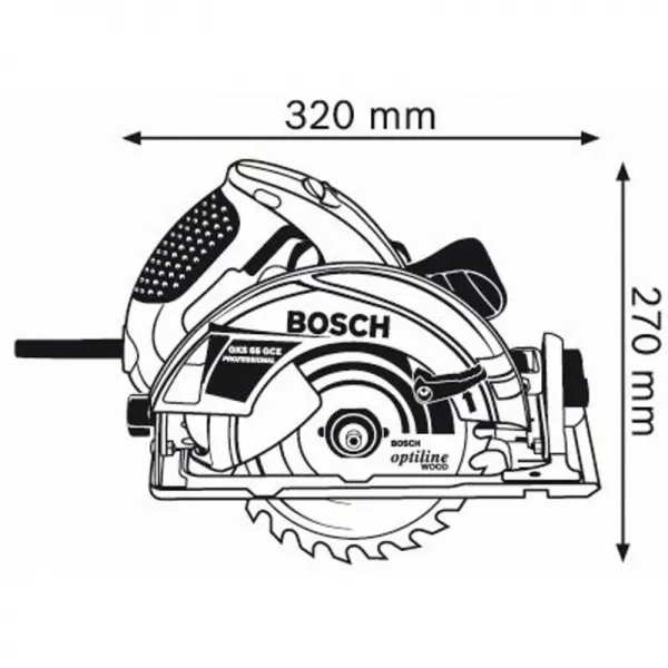 Ruční okružní pila Bosch GKS 65 GCE 0.601.668.901