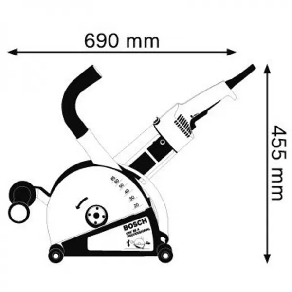 Frézka do zdiva Bosch GNF 65 A Professional
